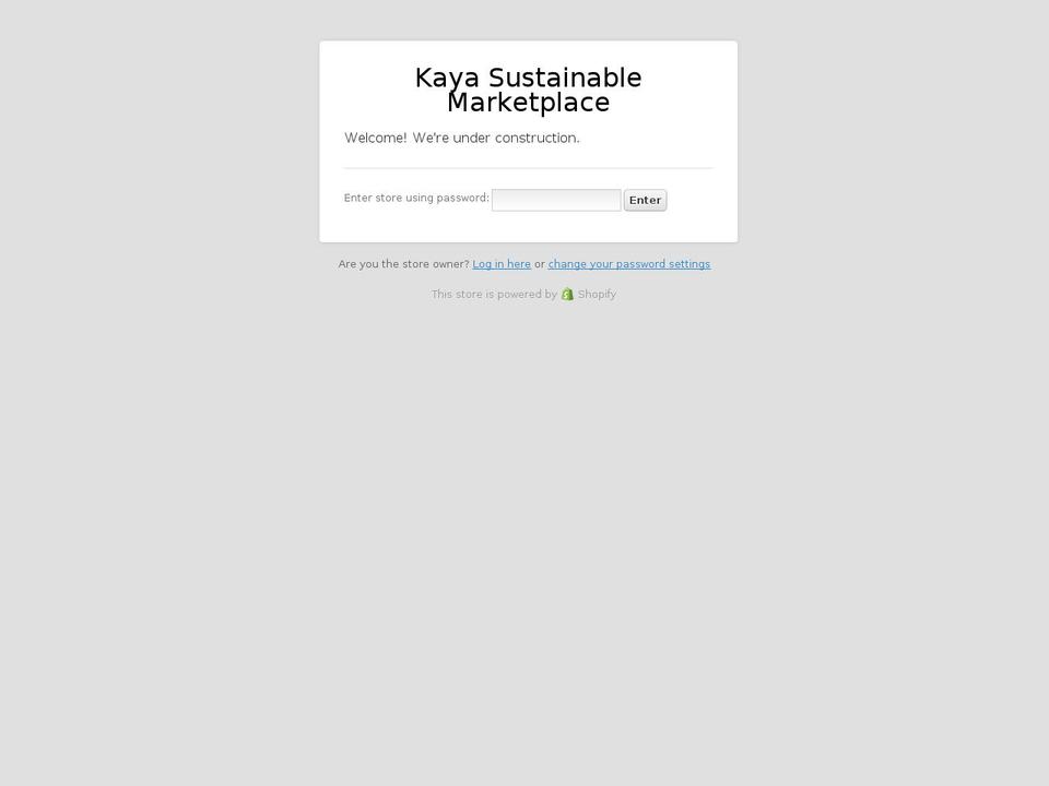 kayamarketplace.com shopify website screenshot