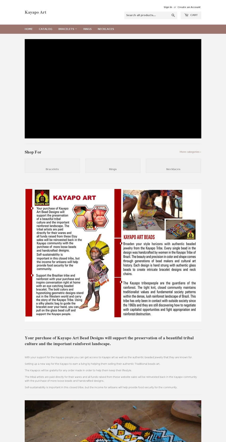 kayapoart.com — Shopify storefront screenshot