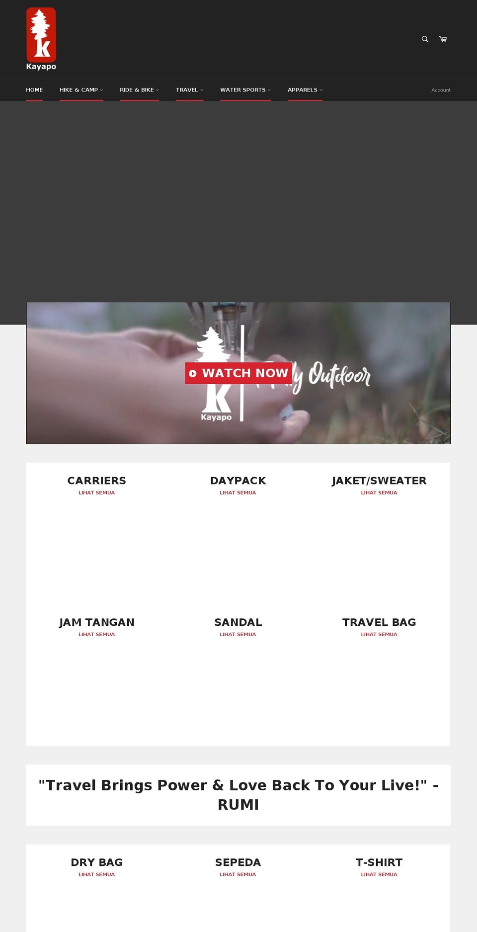 kayapoindonesia.com — Shopify storefront screenshot