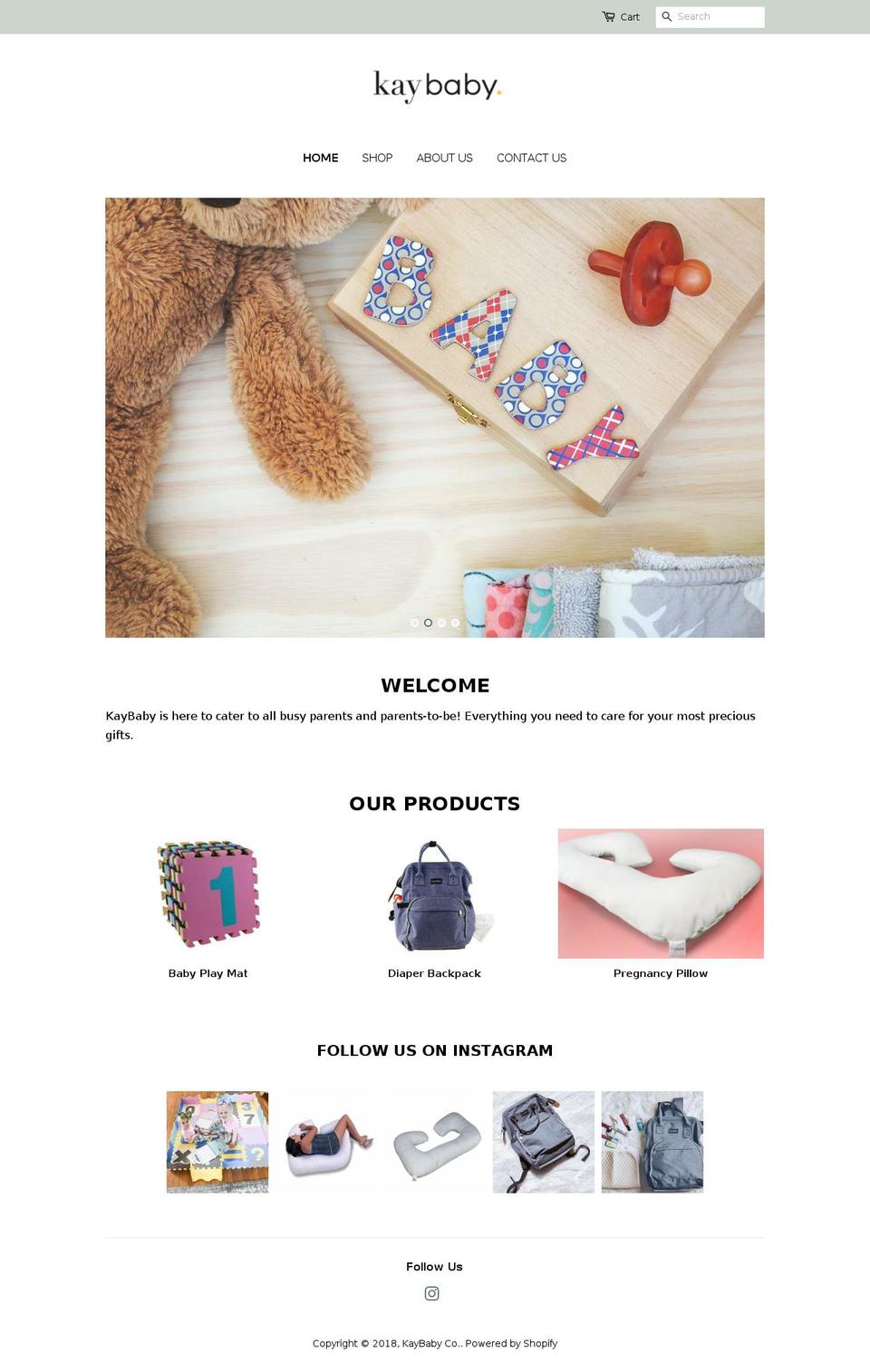 kaybaby.com — Shopify storefront screenshot