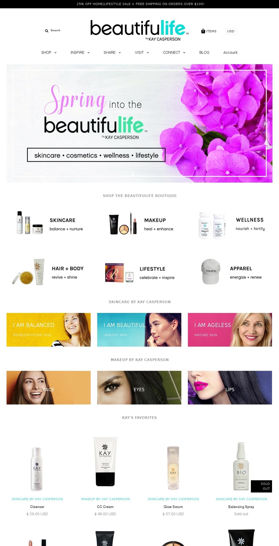 kaycasperson.com shopify website screenshot