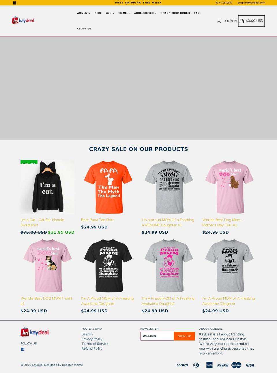 kaydeal.com shopify website screenshot