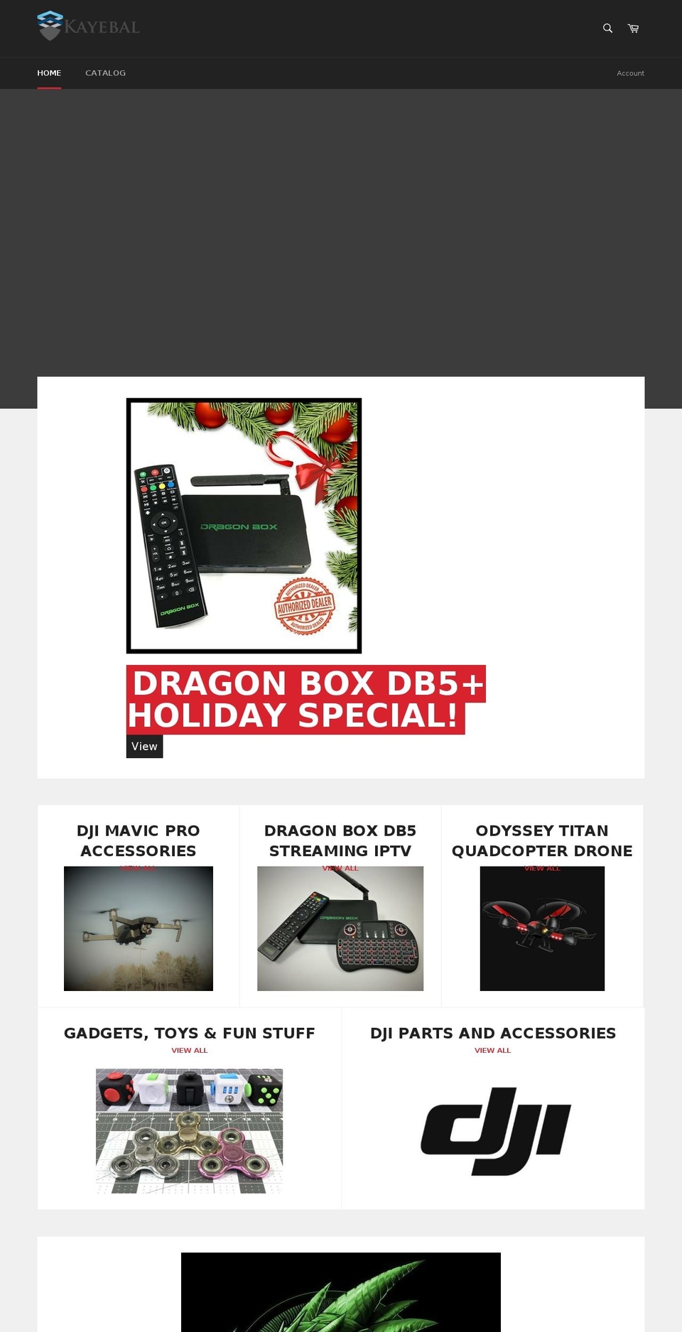 kayebalproducts.com — Shopify storefront screenshot