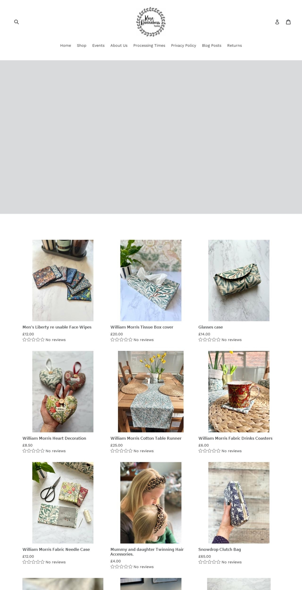 kayehannabuss.co.uk shopify website screenshot