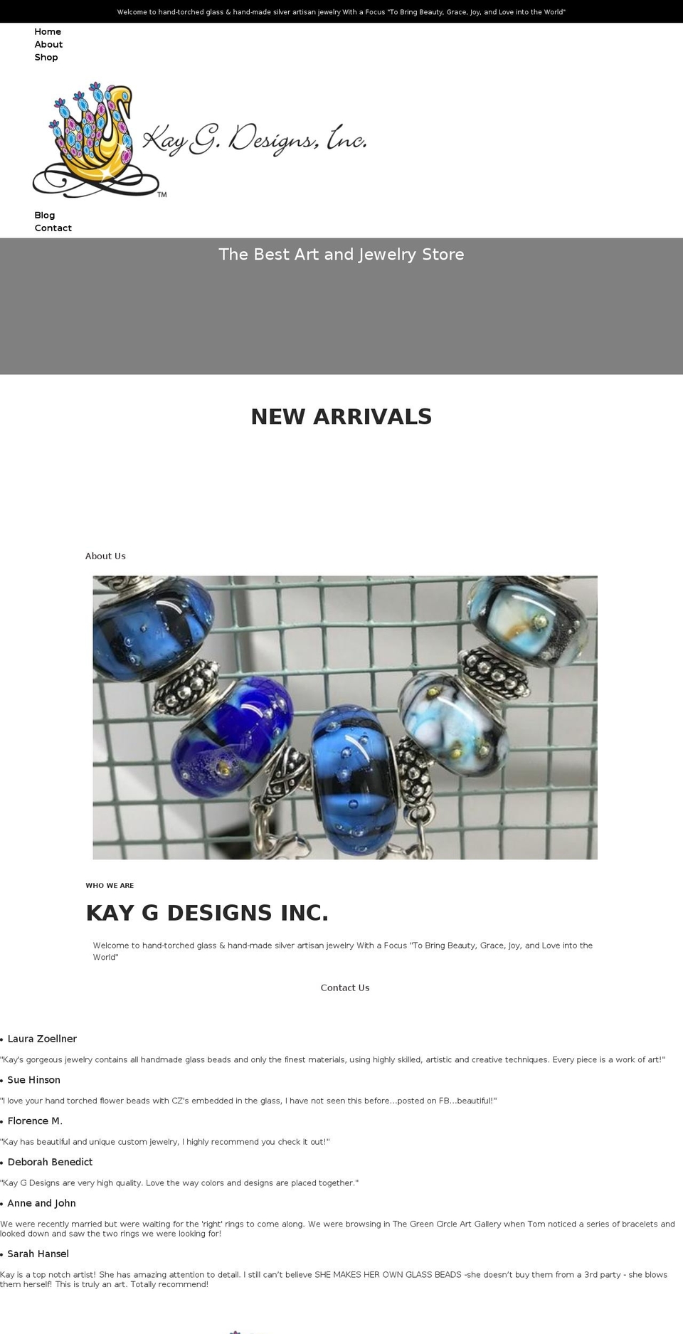 kaygdesigns.com shopify website screenshot