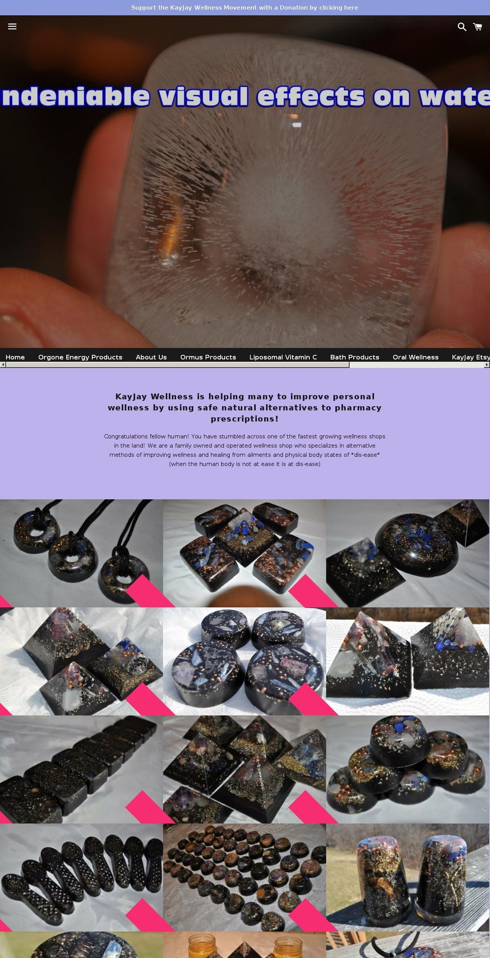 kayjaywellness.com — Shopify storefront screenshot
