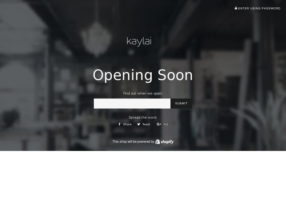 kaylai.com shopify website screenshot