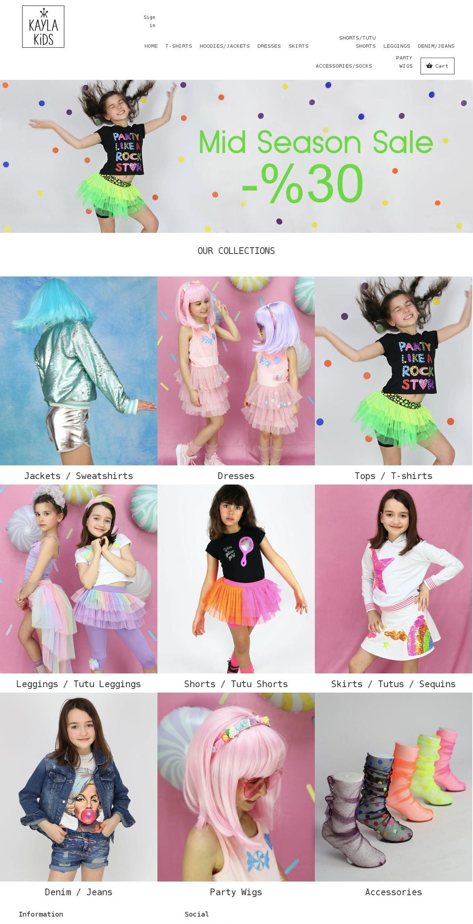 kaylakids.com shopify website screenshot