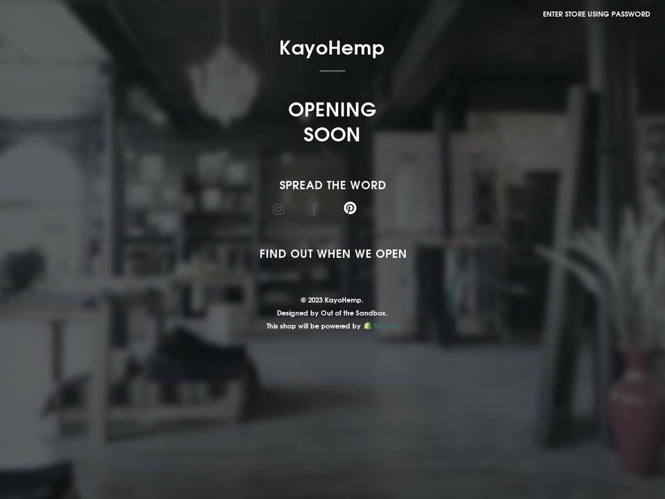 kayocbd.myshopify.com shopify website screenshot