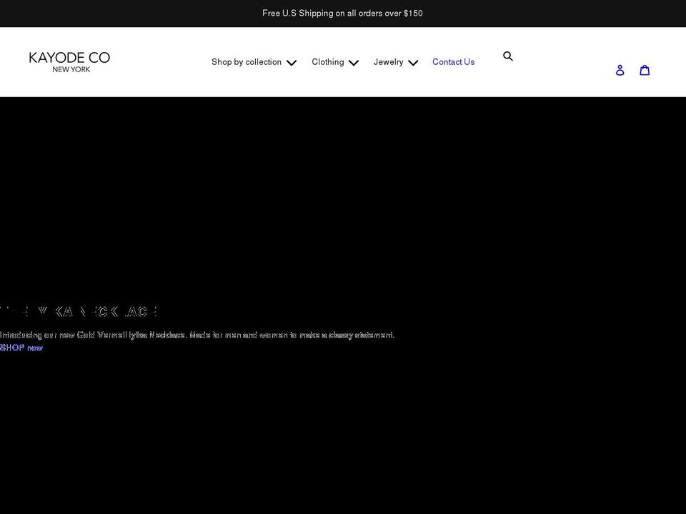 kayodeco.com shopify website screenshot