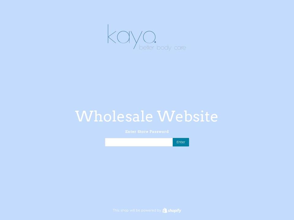 kayowholesale.com — Shopify storefront screenshot