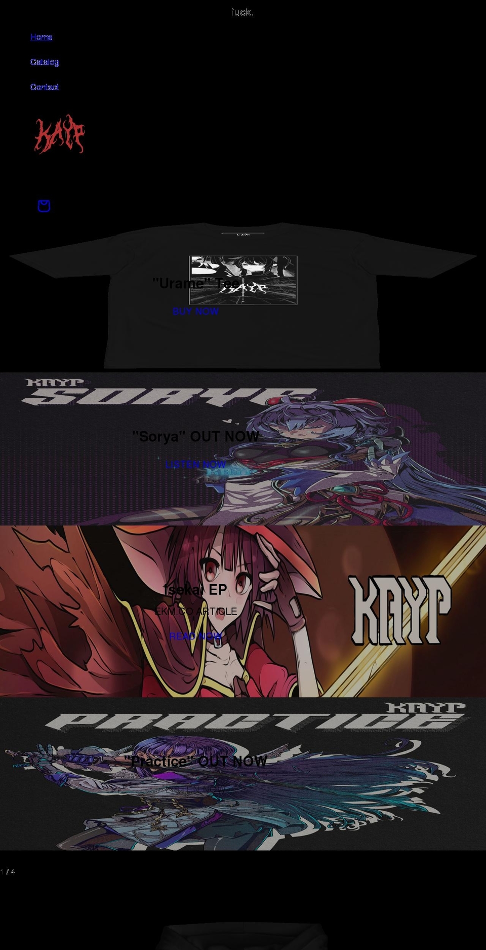 kayp.net shopify website screenshot