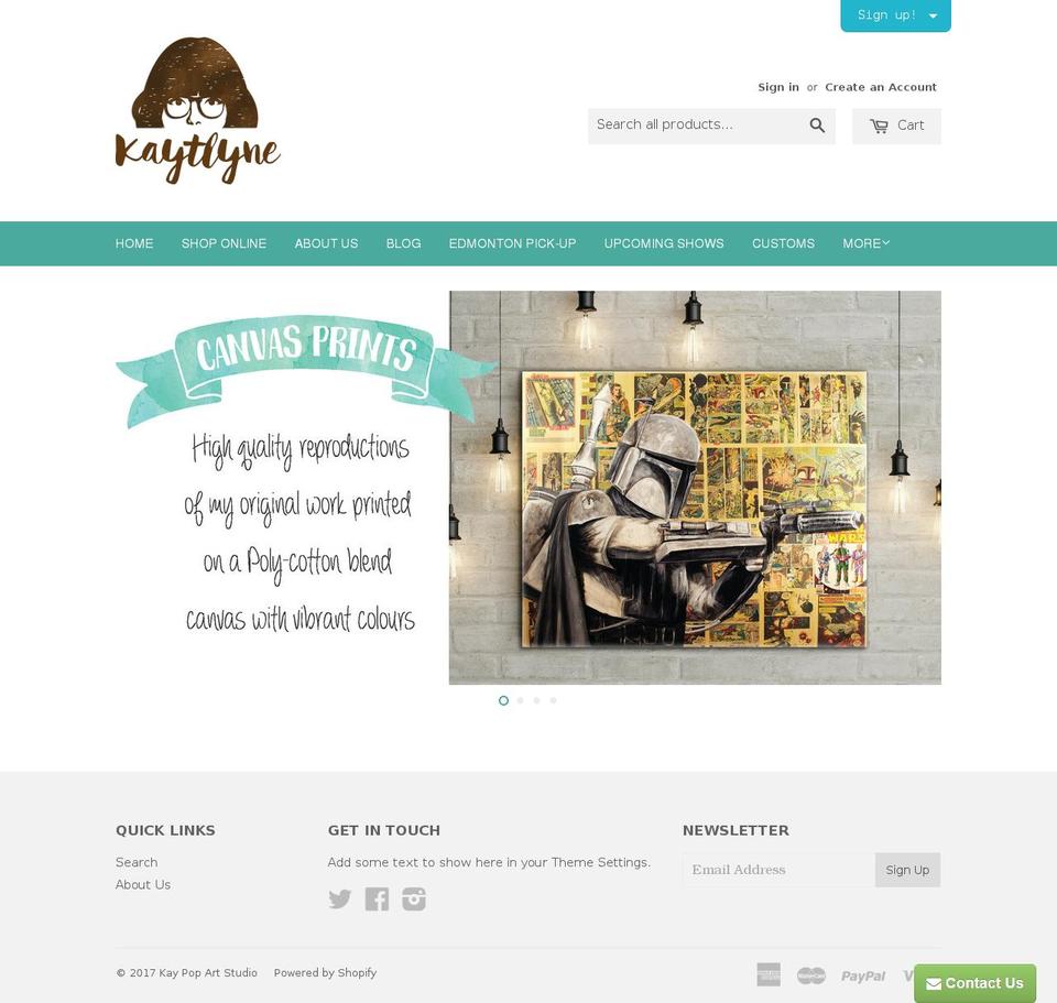 kaypopart.com shopify website screenshot