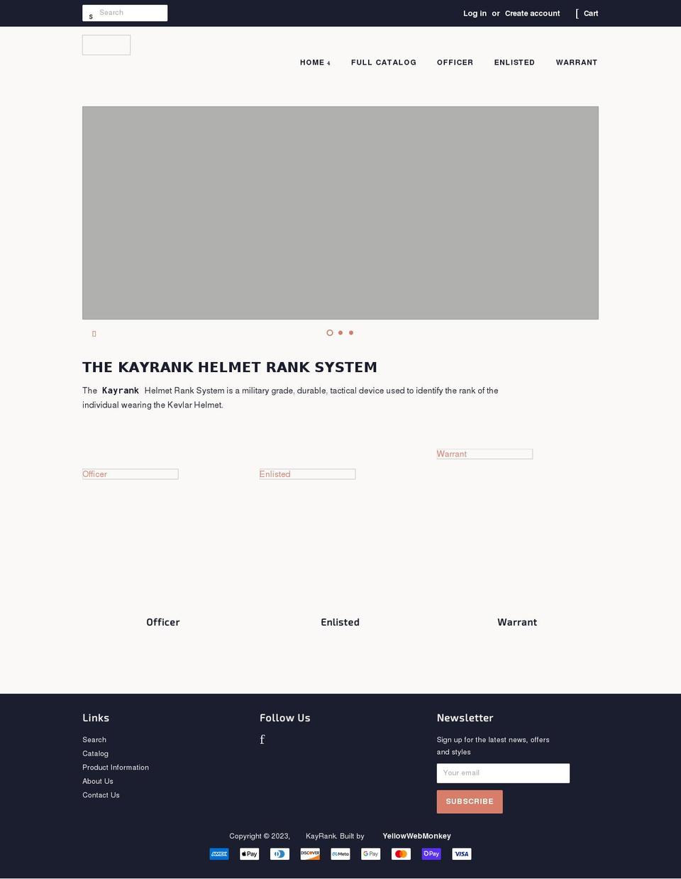 kayrank.com shopify website screenshot
