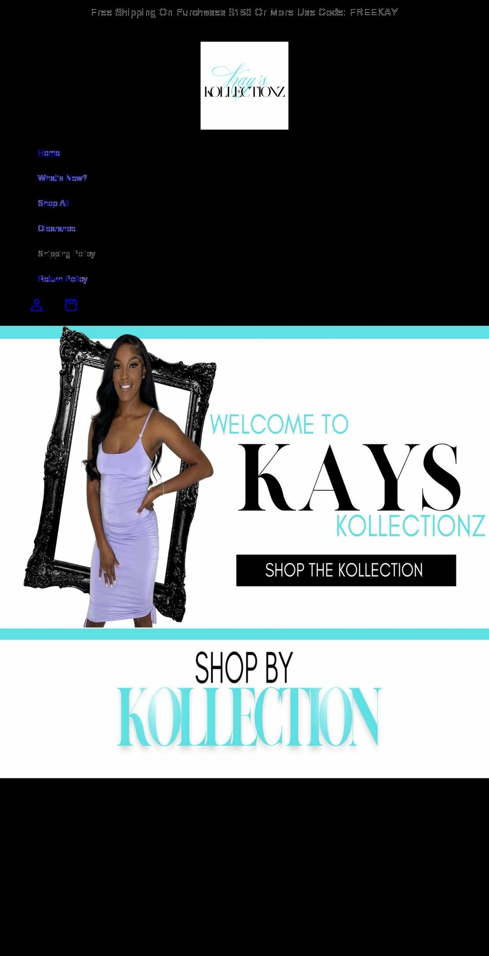 kayskollect.com shopify website screenshot