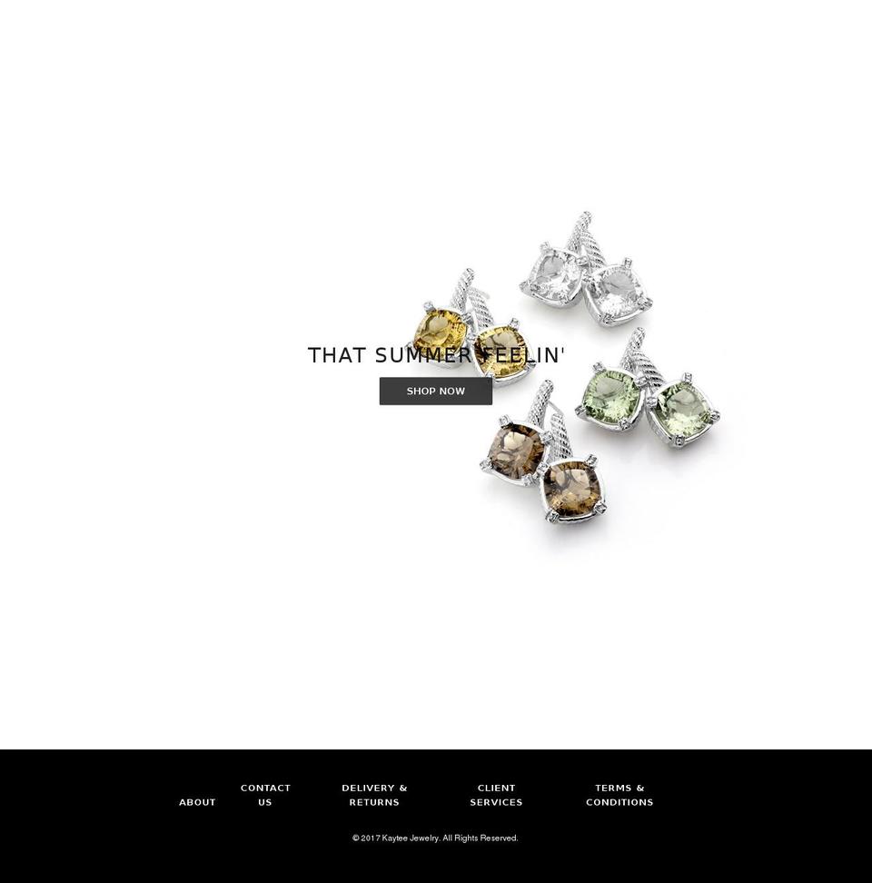 kayteejewelry.com shopify website screenshot