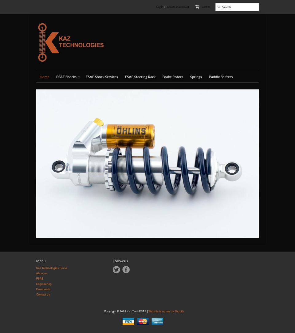 kaz-technologies.myshopify.com shopify website screenshot