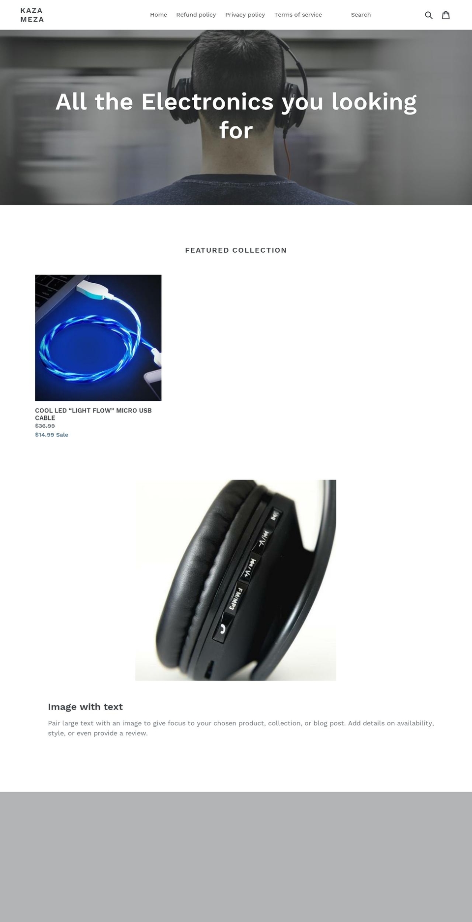 kaza-meza.com — Shopify storefront screenshot