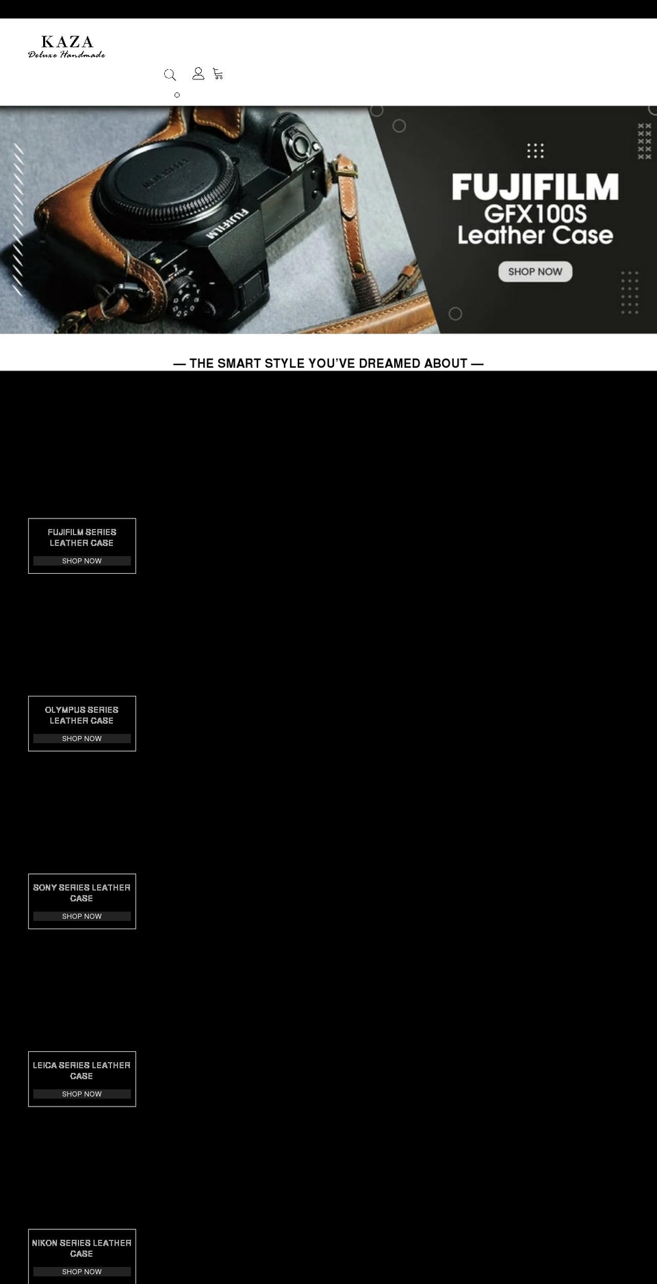 kazadeluxe.com shopify website screenshot