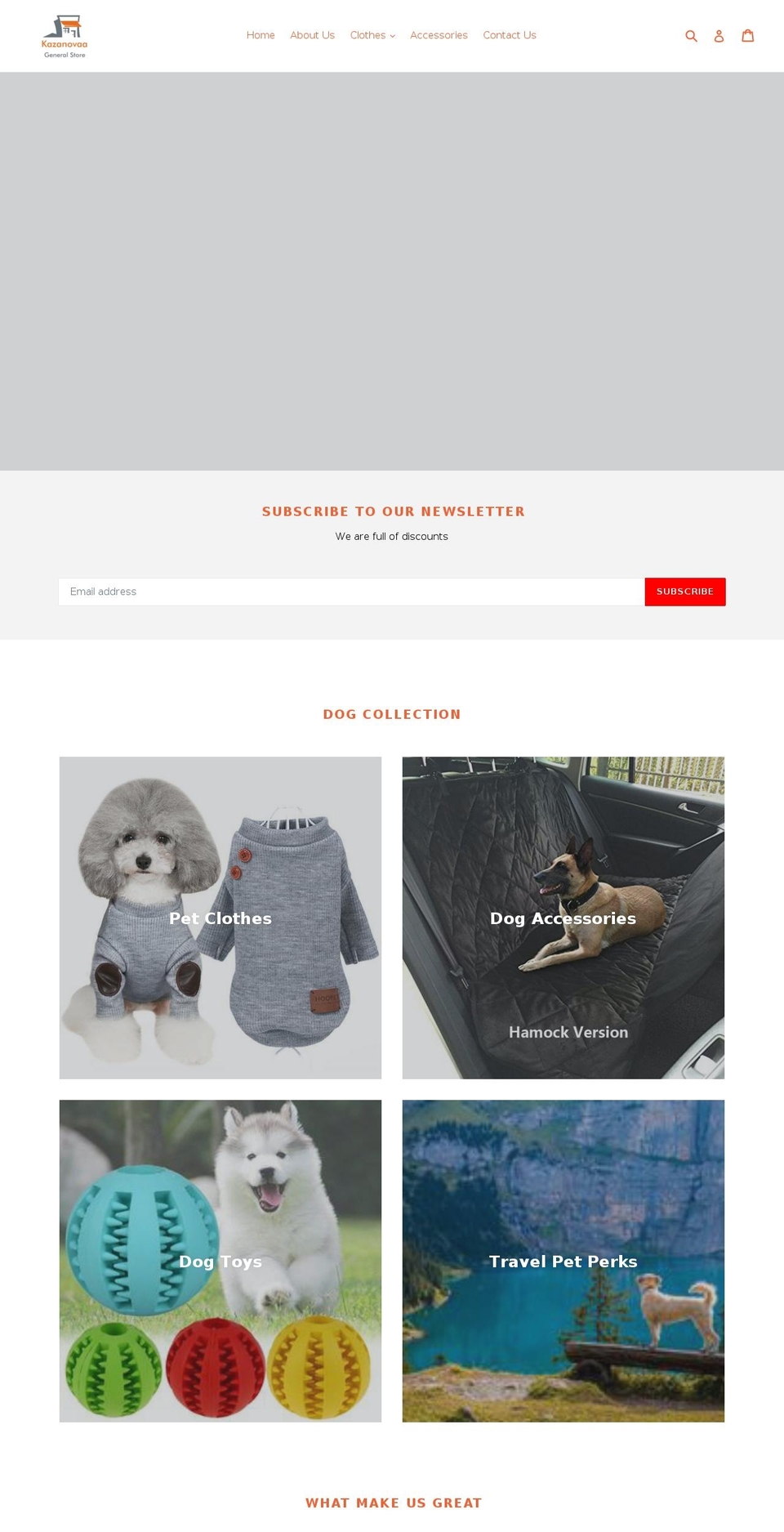 kazanovaa.com — Shopify storefront screenshot