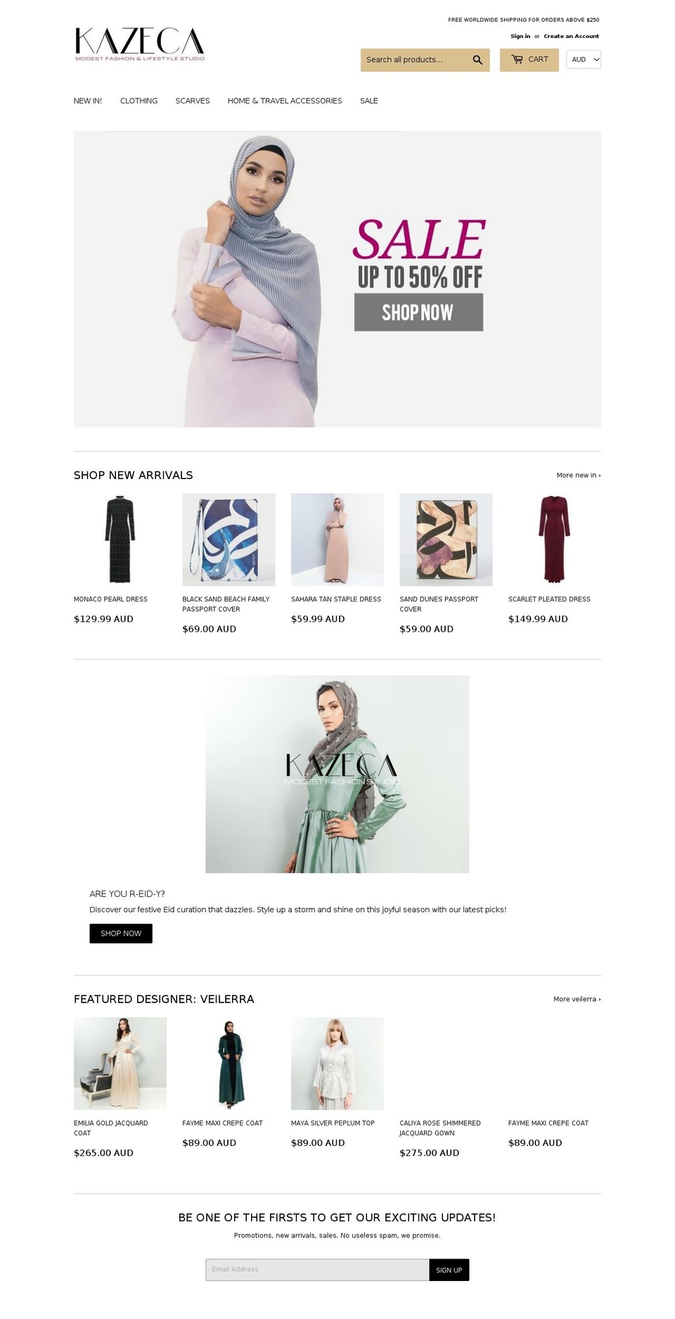 kazecastudio.com shopify website screenshot
