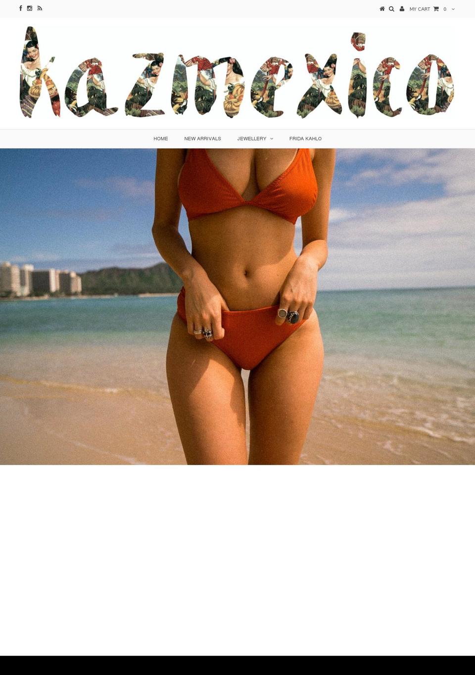 kazmexico.com — Shopify storefront screenshot
