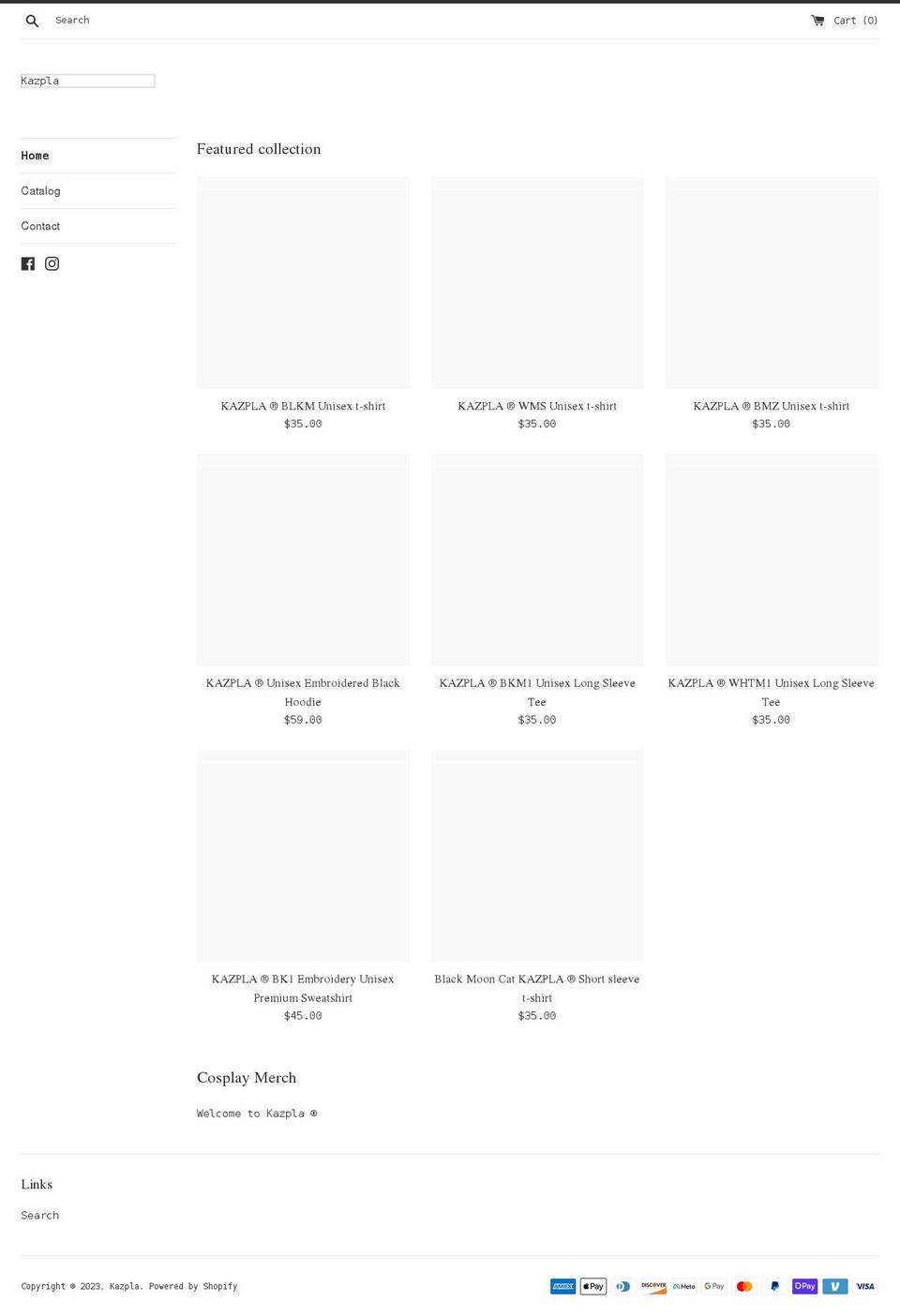 kazpla.com shopify website screenshot