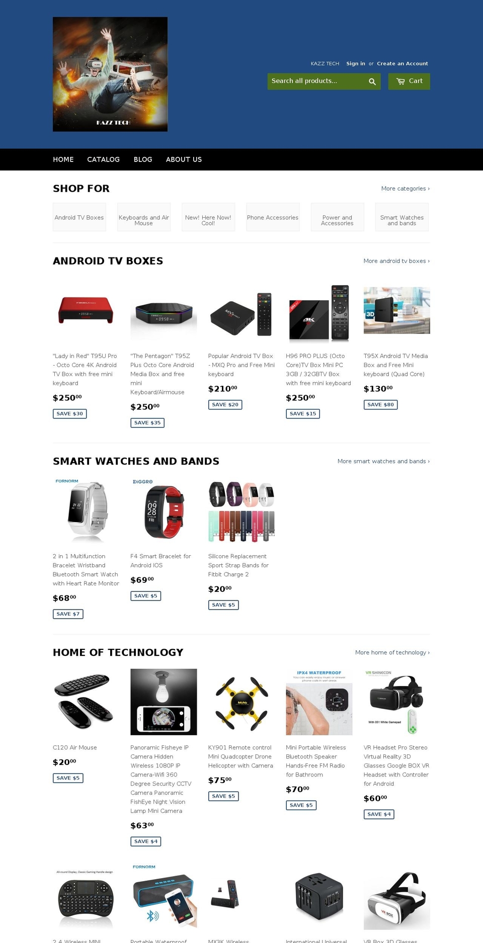 kazz-tech.com — Shopify storefront screenshot