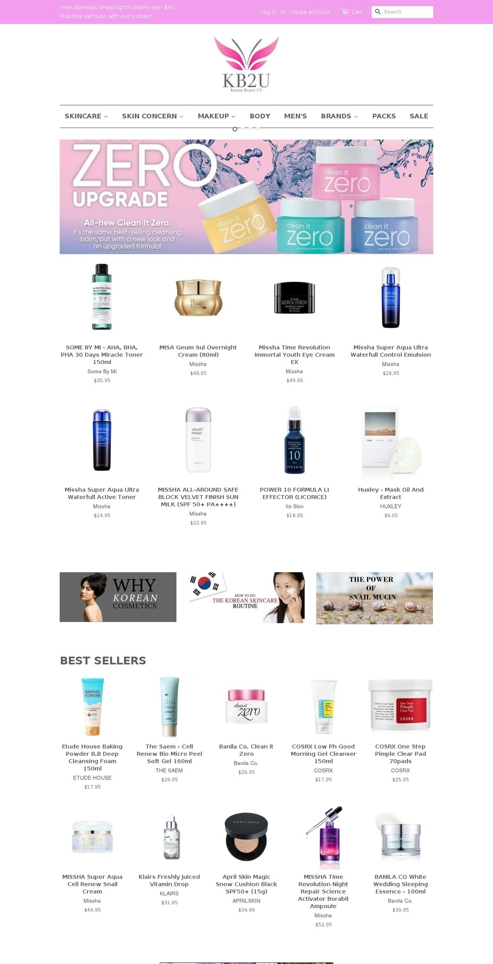 kb2ubeauty.com — Shopify storefront screenshot