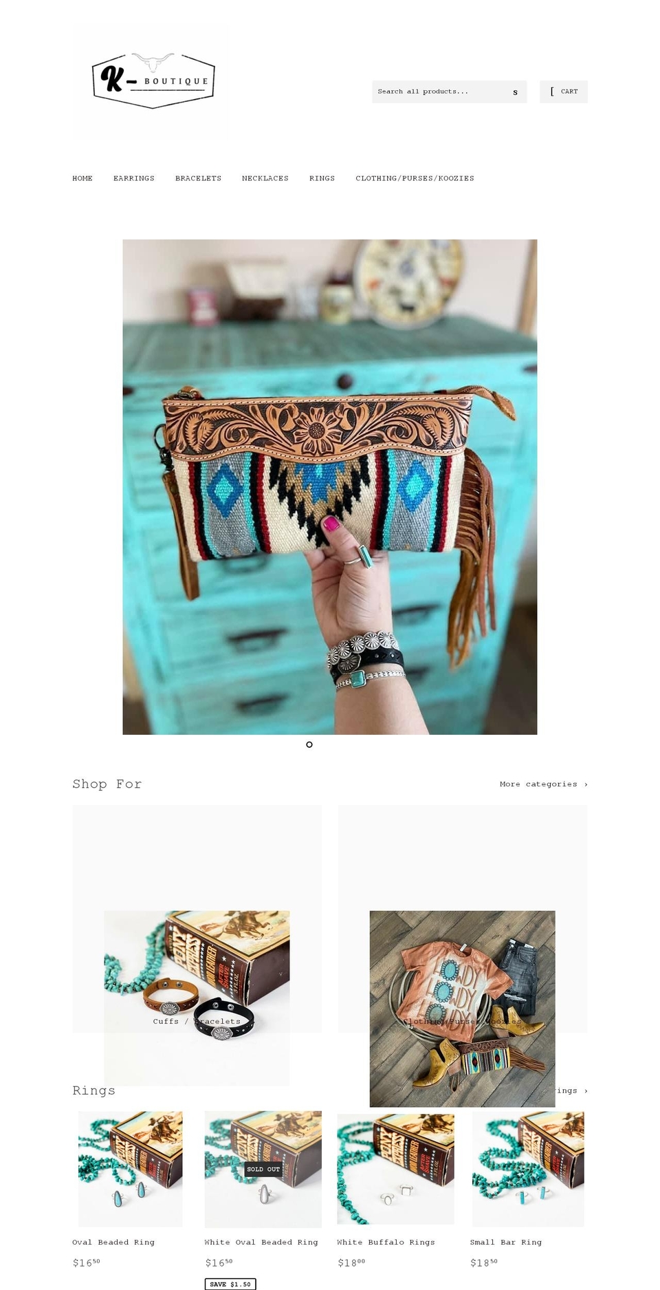 kbarboutique.com shopify website screenshot