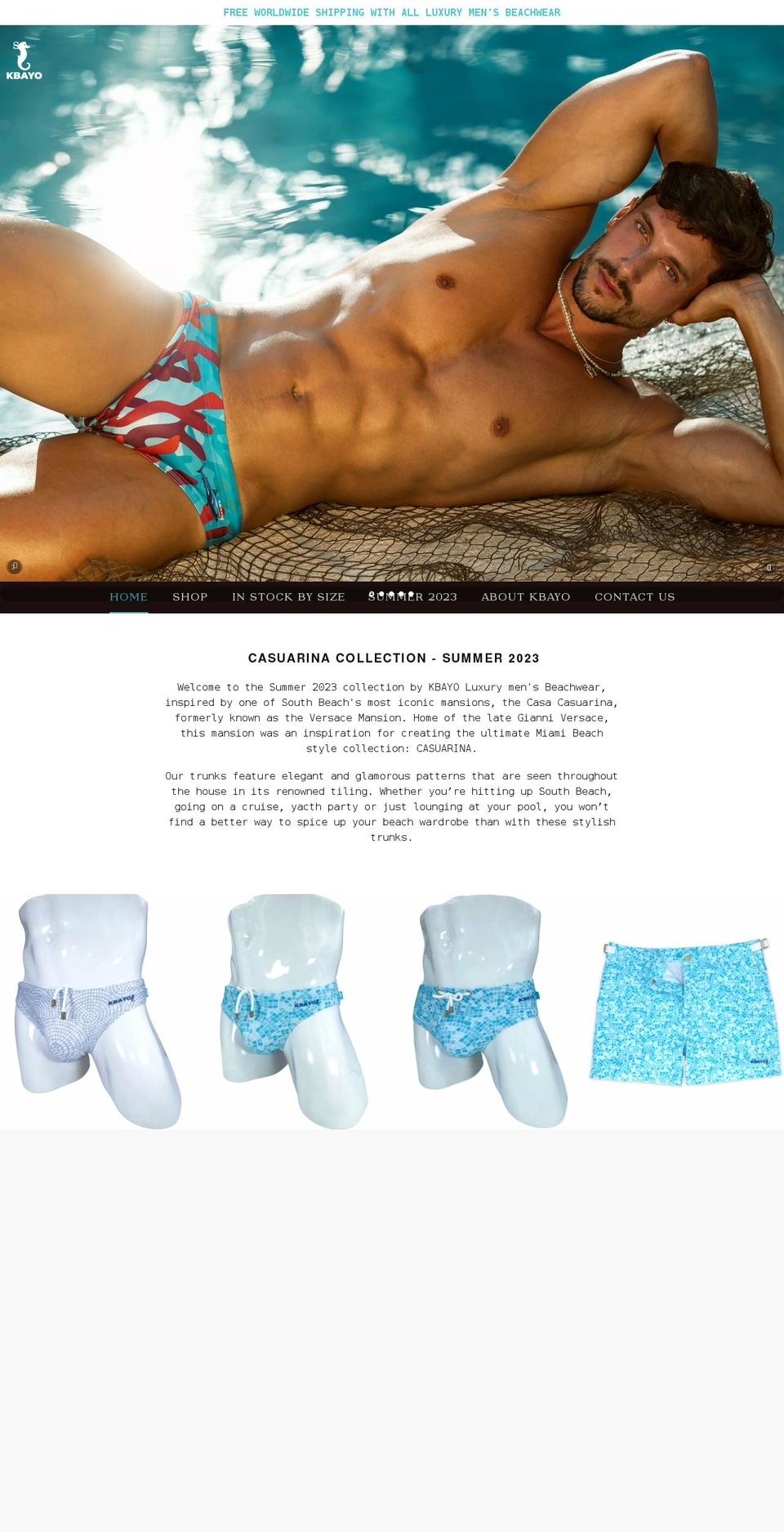 kbayo.com shopify website screenshot