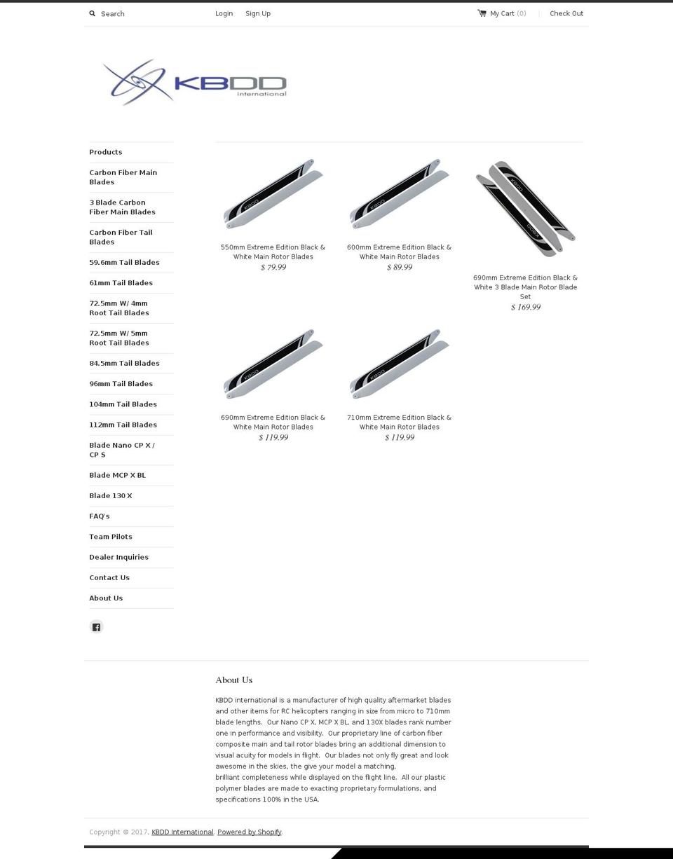 kbddintl.com shopify website screenshot
