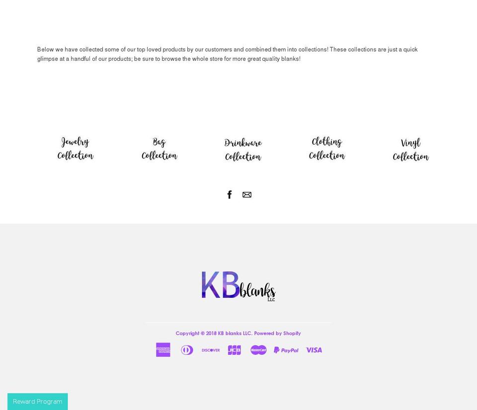 kbdesignsshop.com — Shopify storefront screenshot