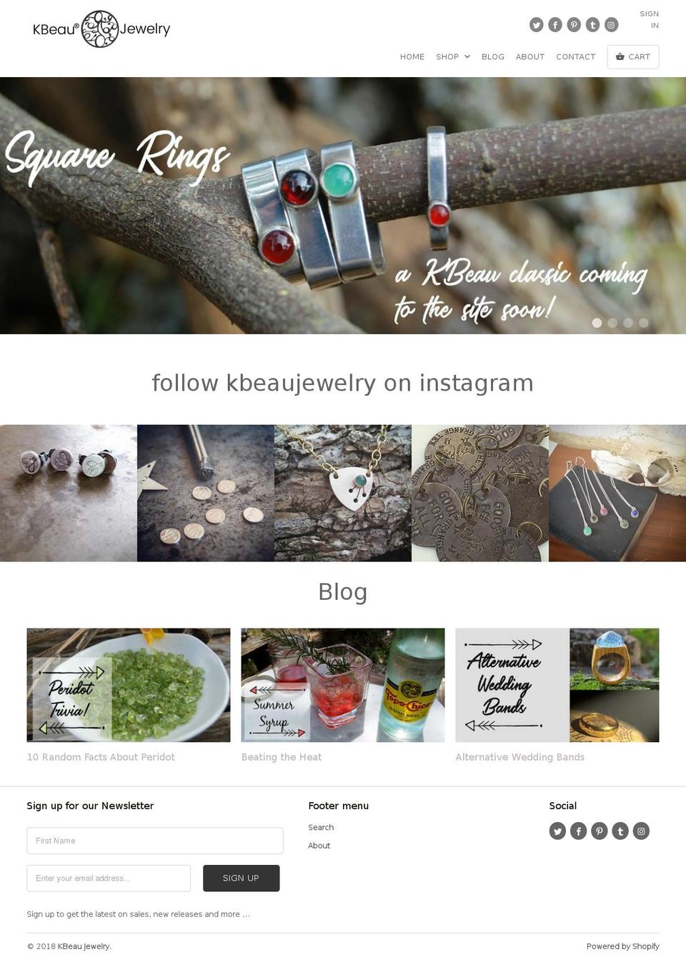 kbeau.com shopify website screenshot
