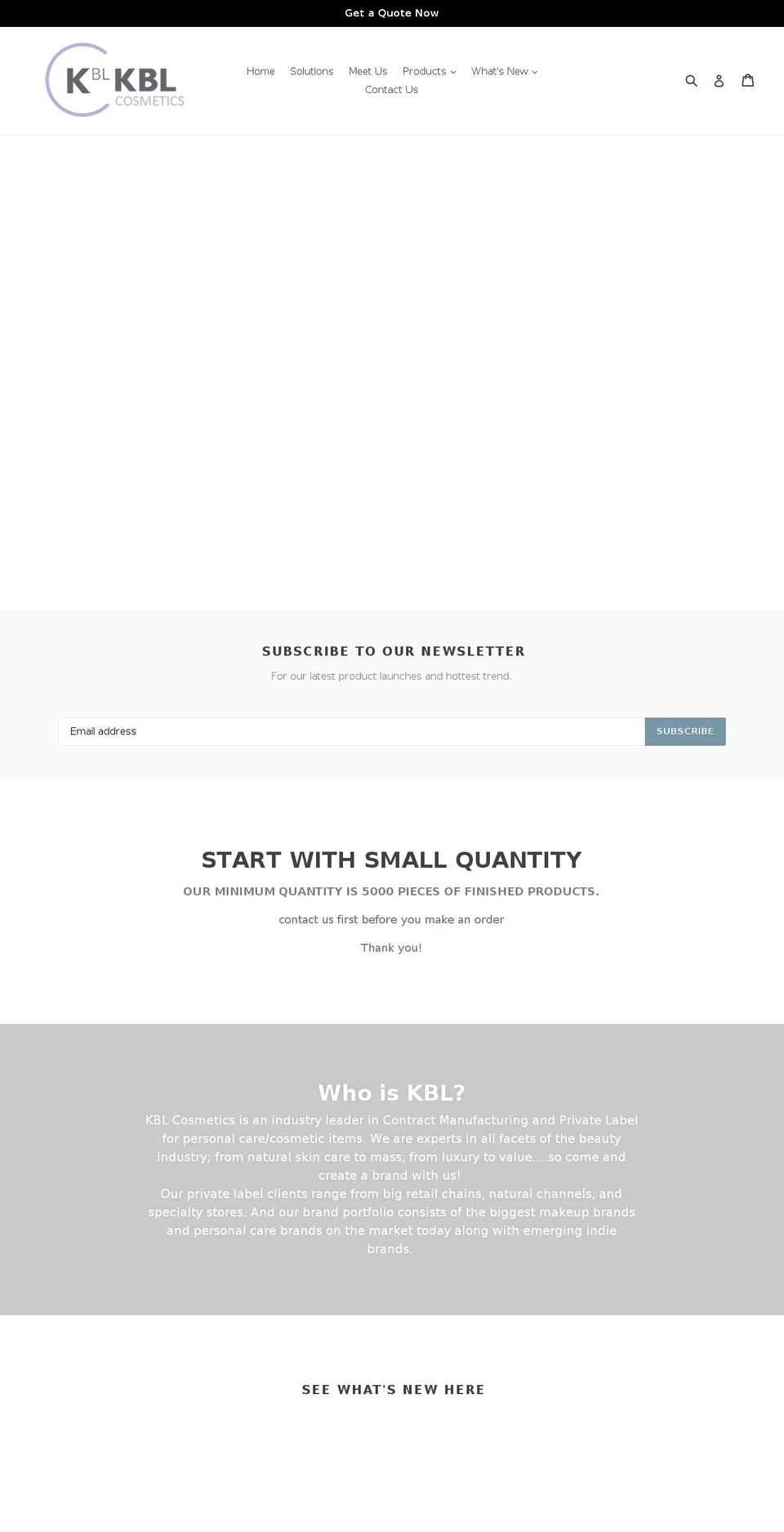 kbeautylabs.com — Shopify storefront screenshot