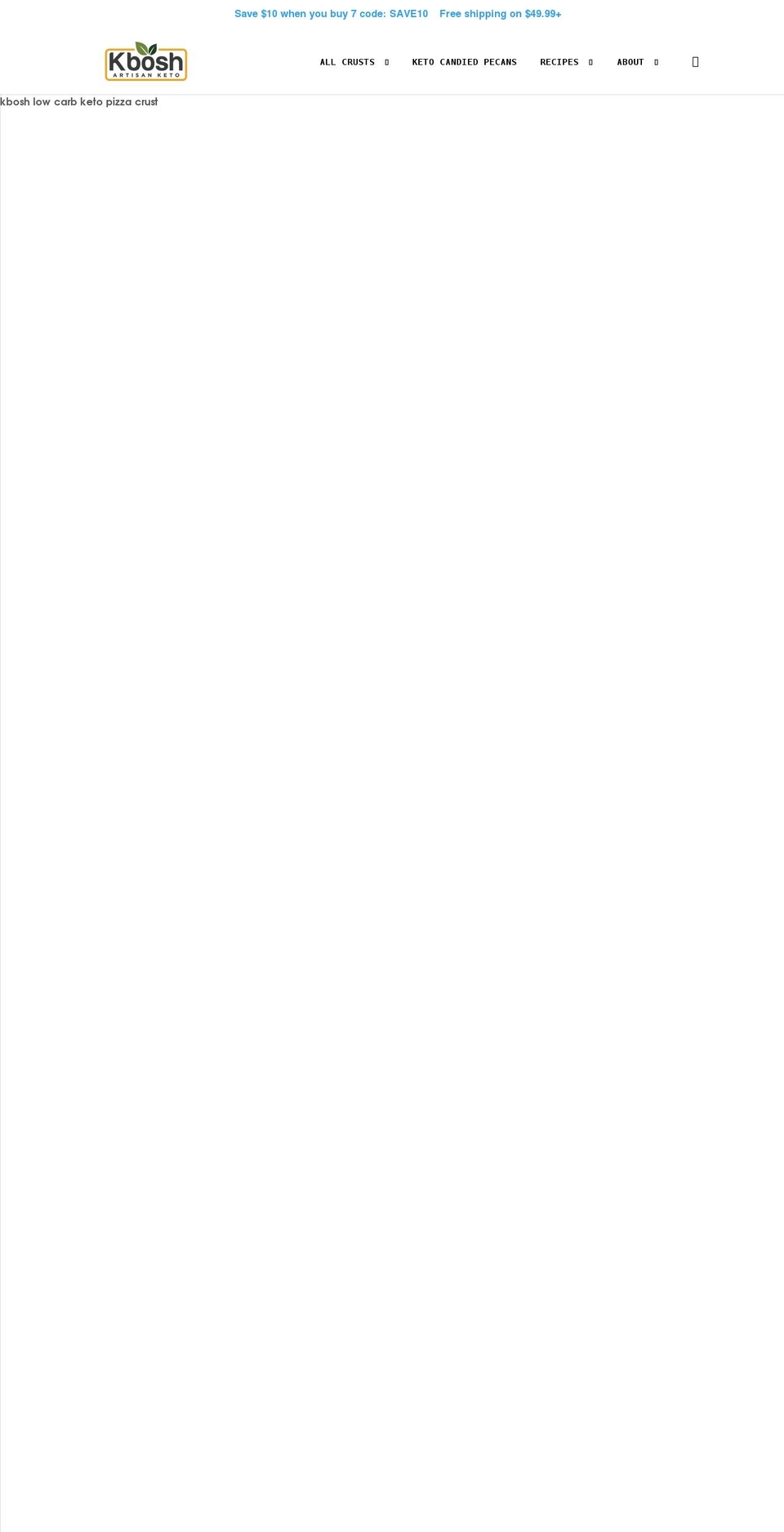 kboshfood.com — Shopify storefront screenshot