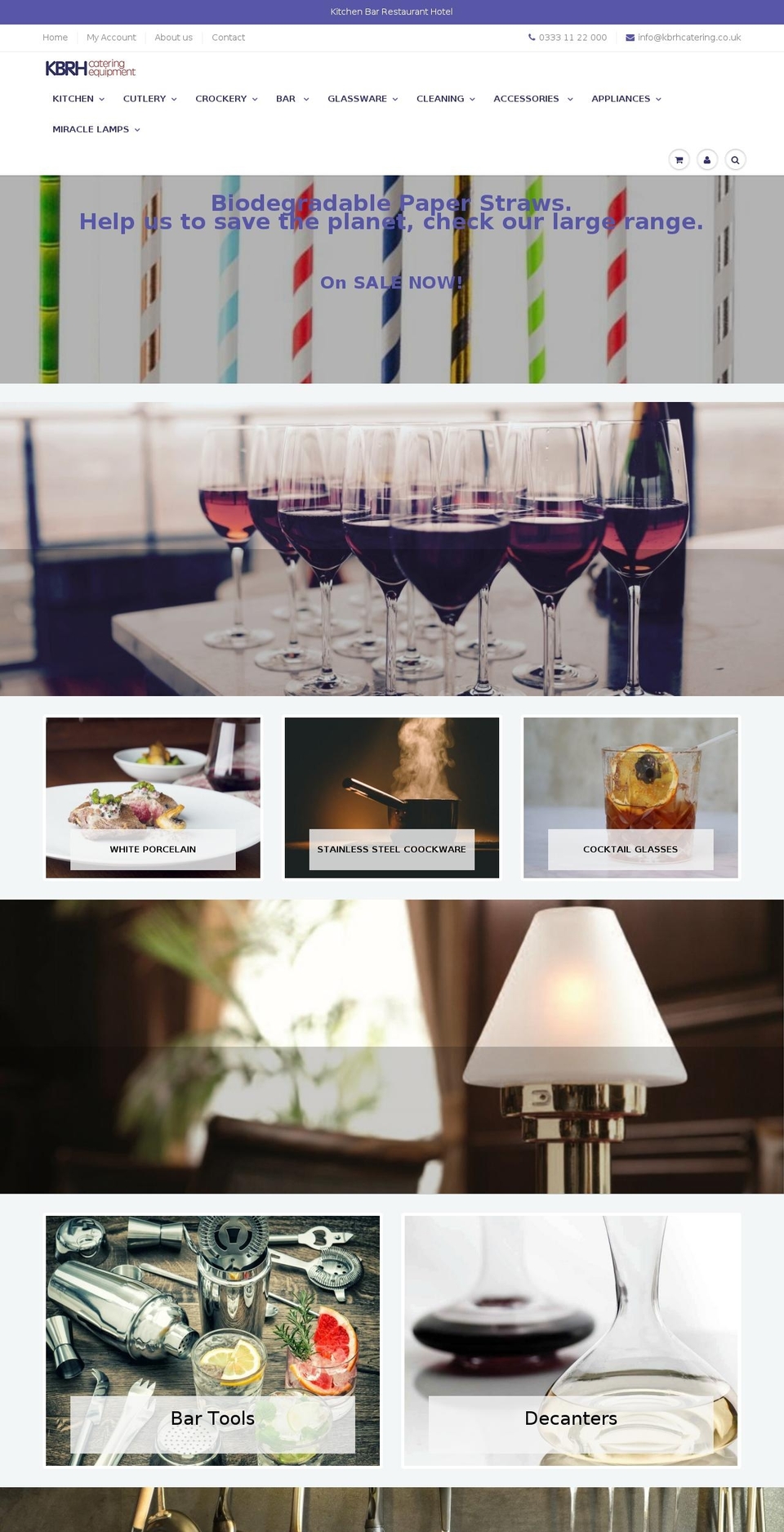 kbrhcatering.com — Shopify storefront screenshot