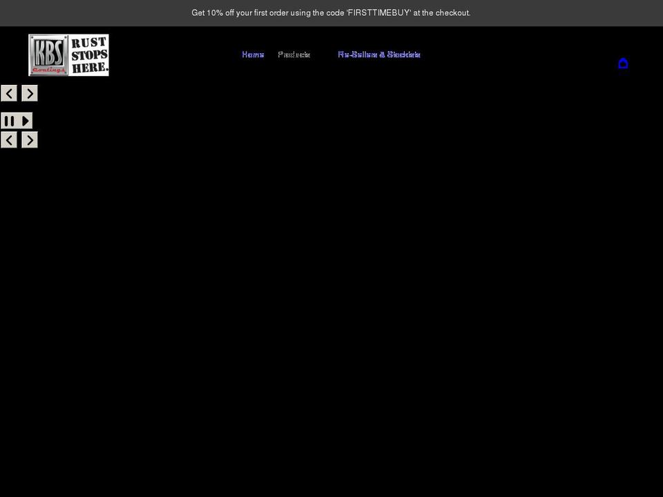 kbs-coatings.co.uk shopify website screenshot