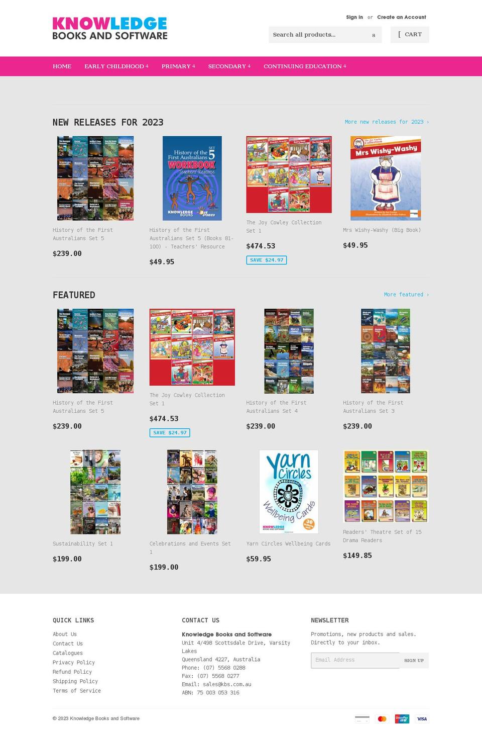 kbs.com.au shopify website screenshot