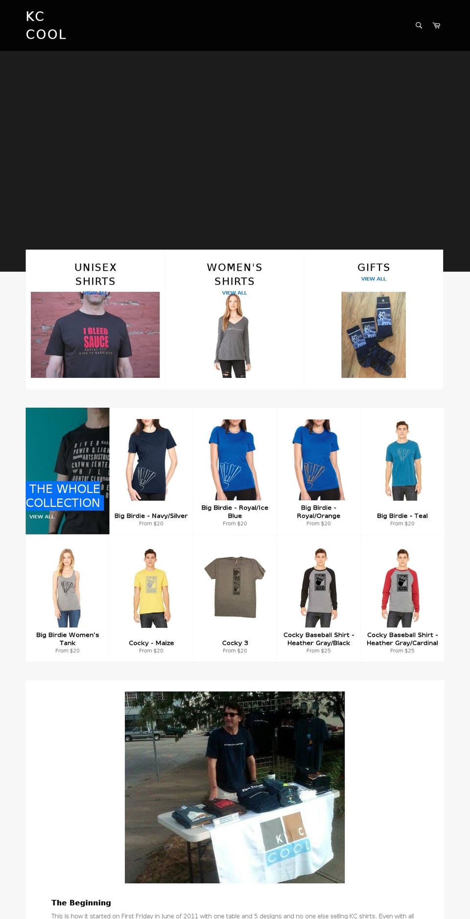 kc-cool.com shopify website screenshot