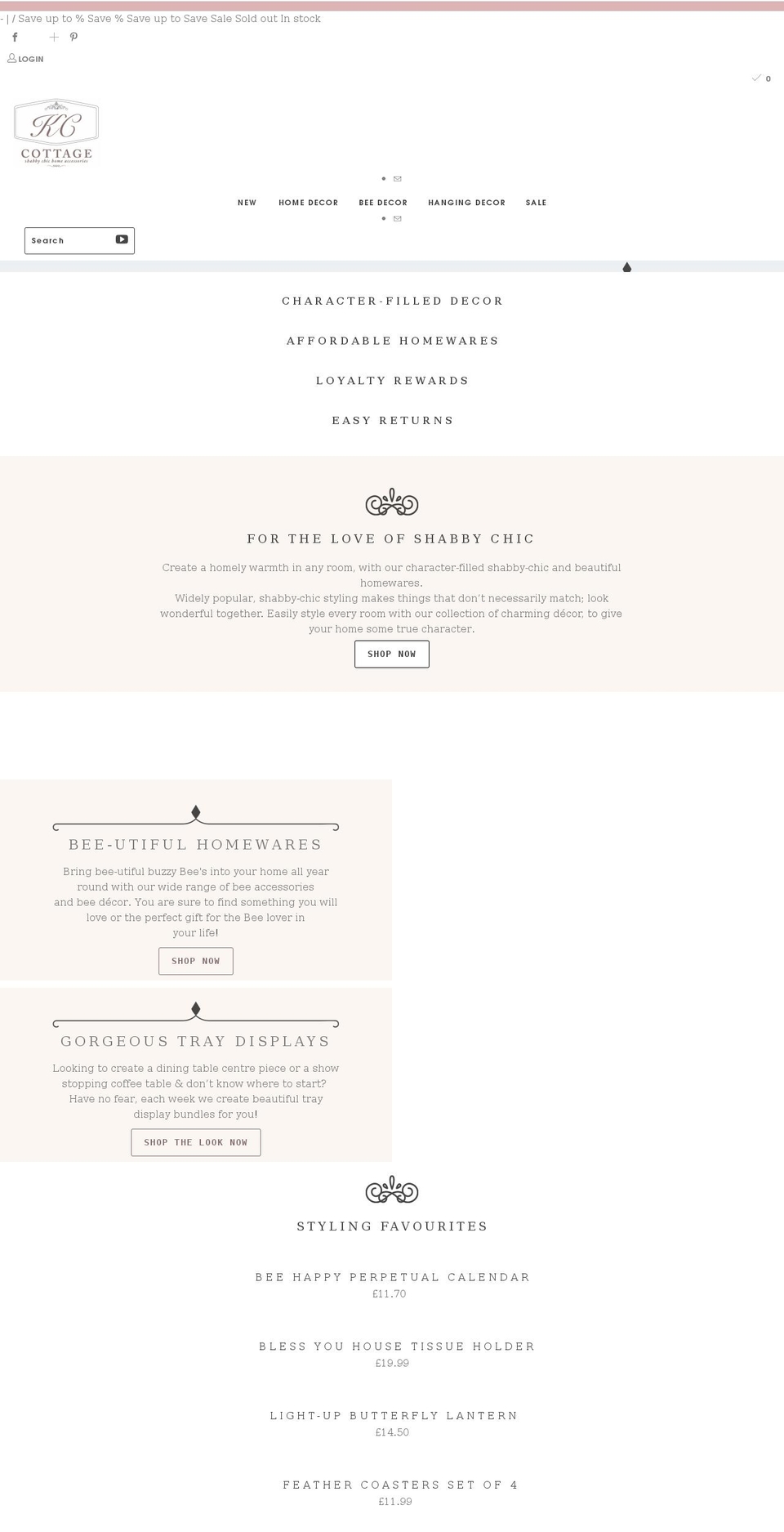 kc-cottage.co.uk shopify website screenshot