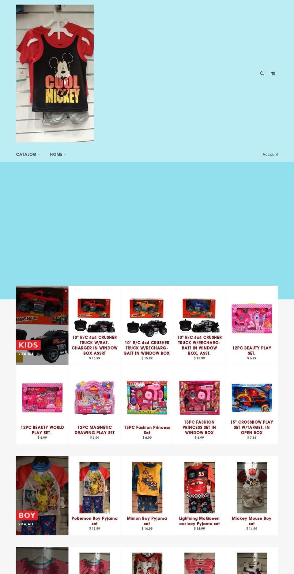 kcboutique.net shopify website screenshot