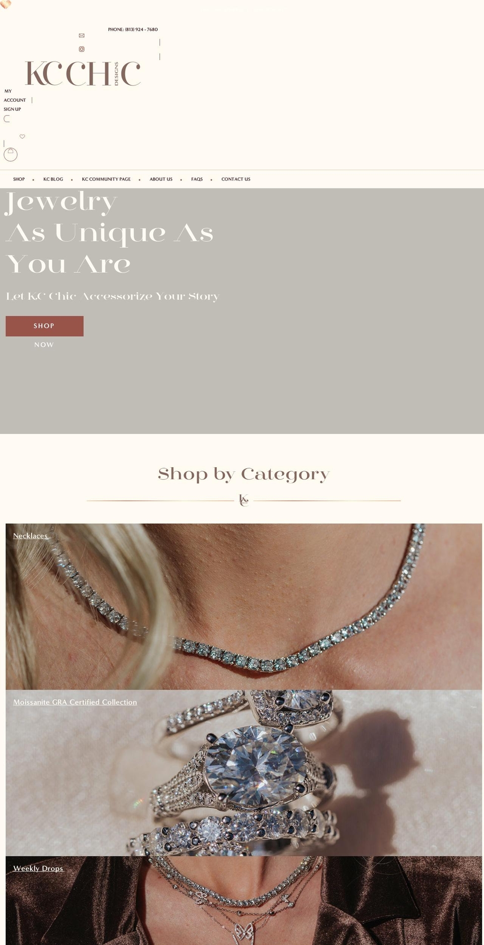 kcchicdesigns.com shopify website screenshot