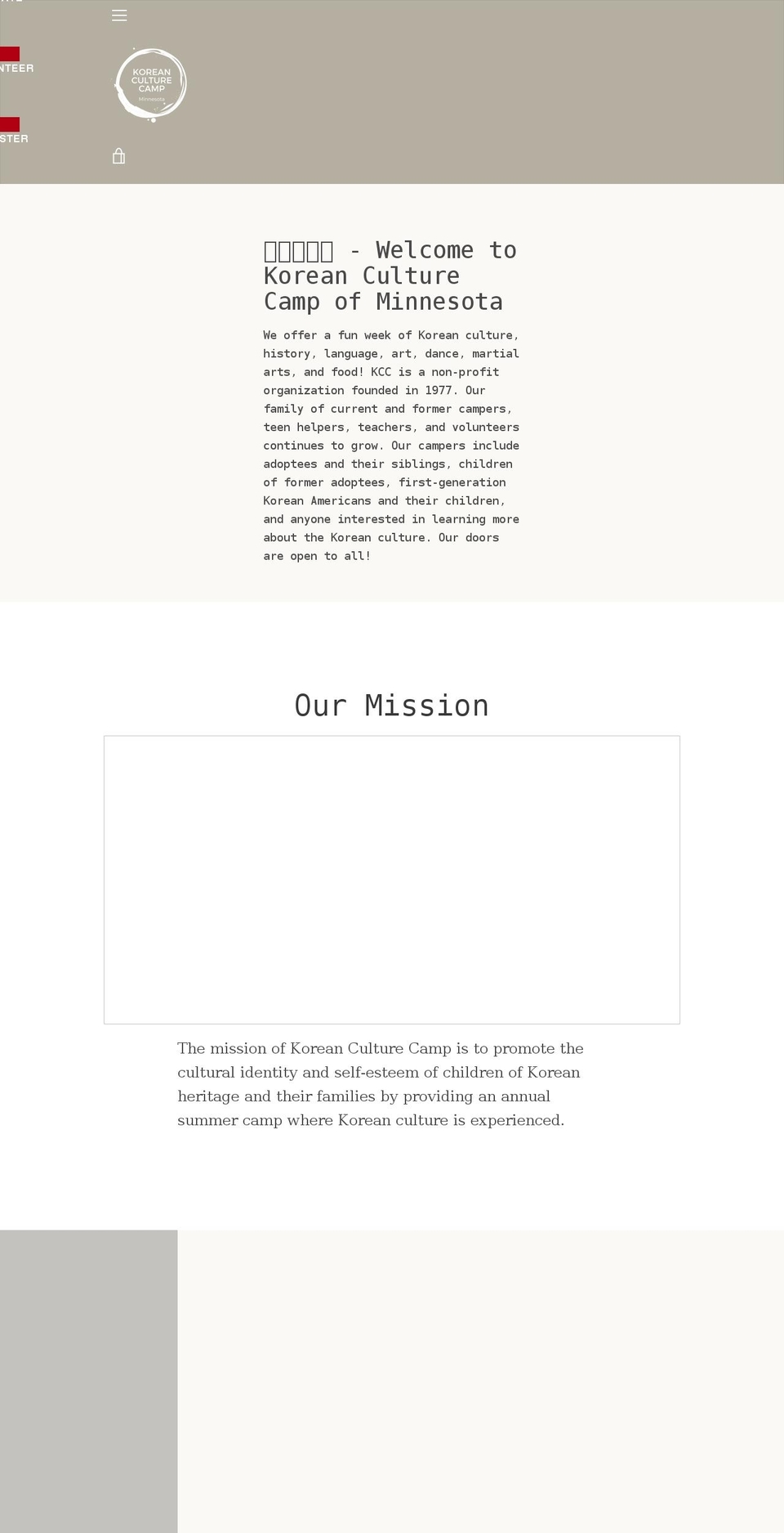 kccmn.org shopify website screenshot