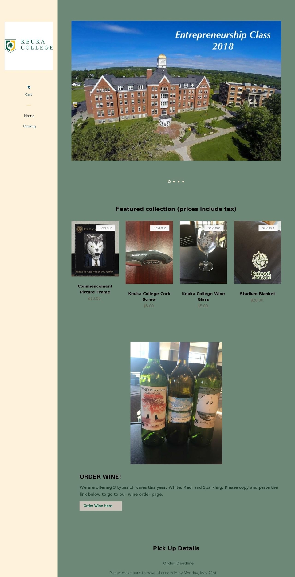 kcgetgradstuff.com — Shopify storefront screenshot