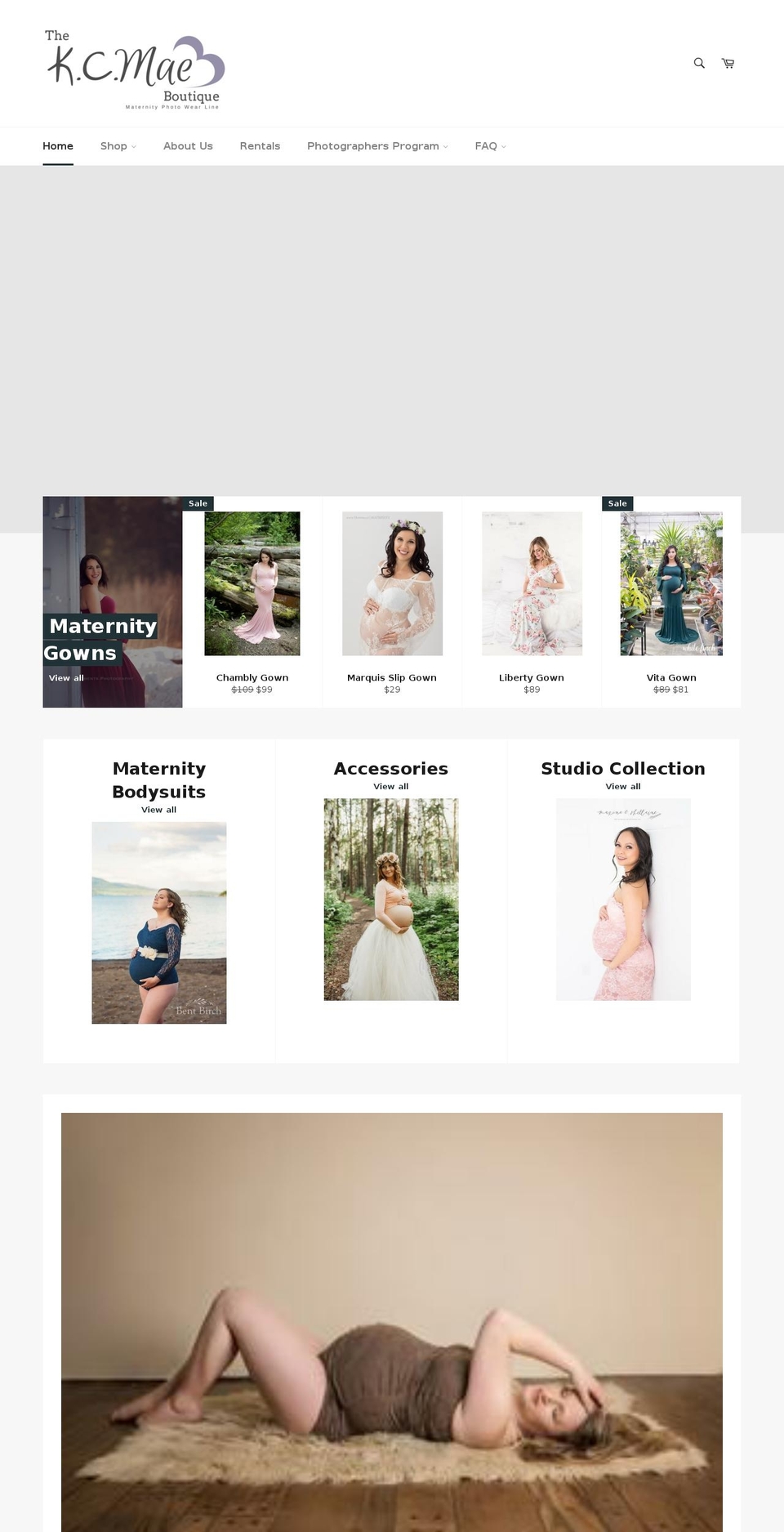 kcmaephotowear.com — Shopify storefront screenshot