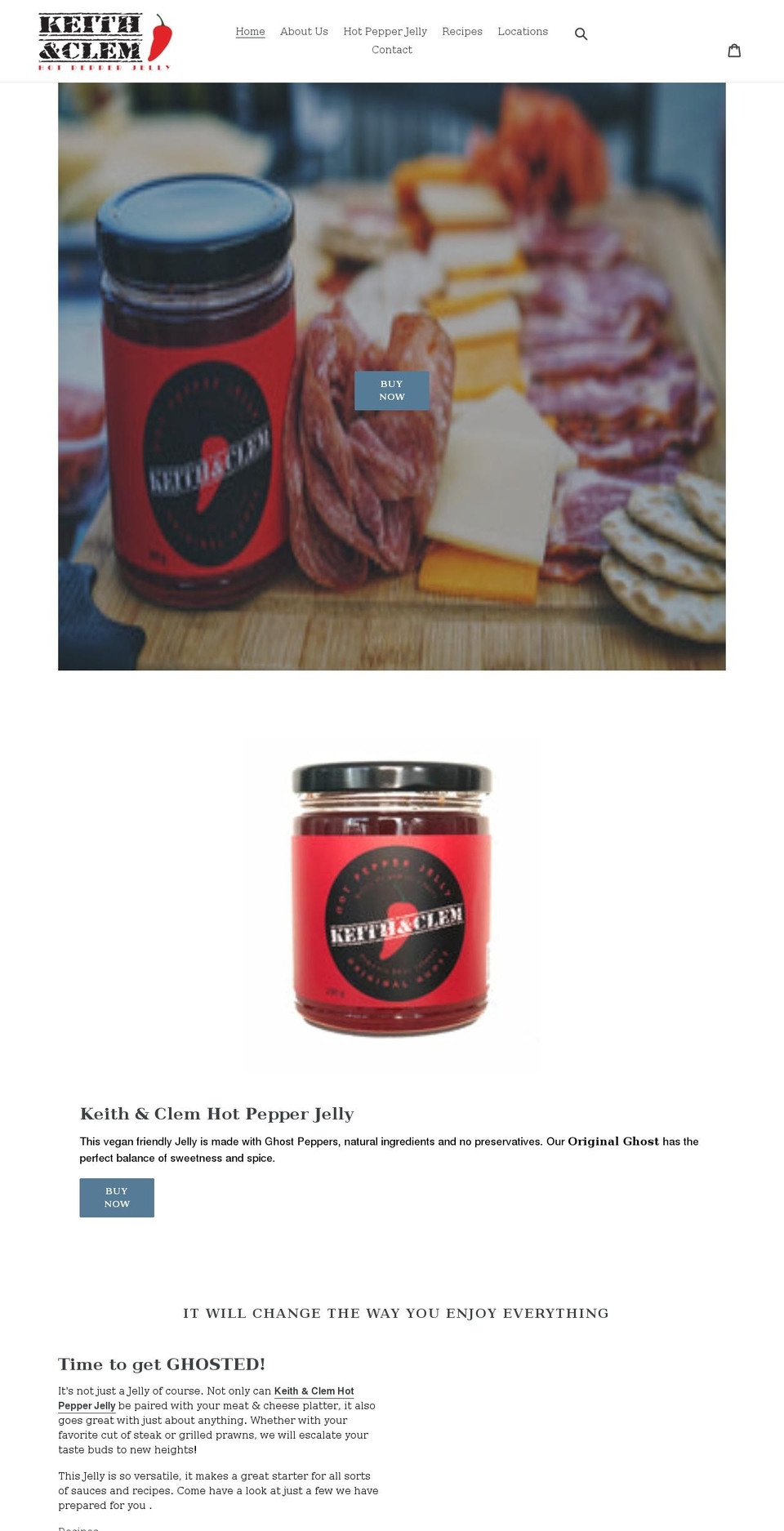 kcpepperjelly.com shopify website screenshot