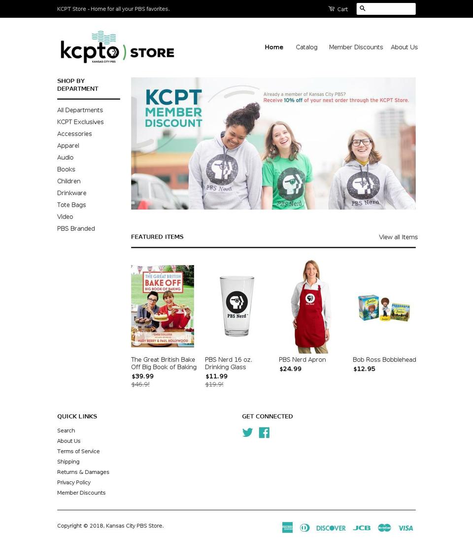 kcptstore.org shopify website screenshot