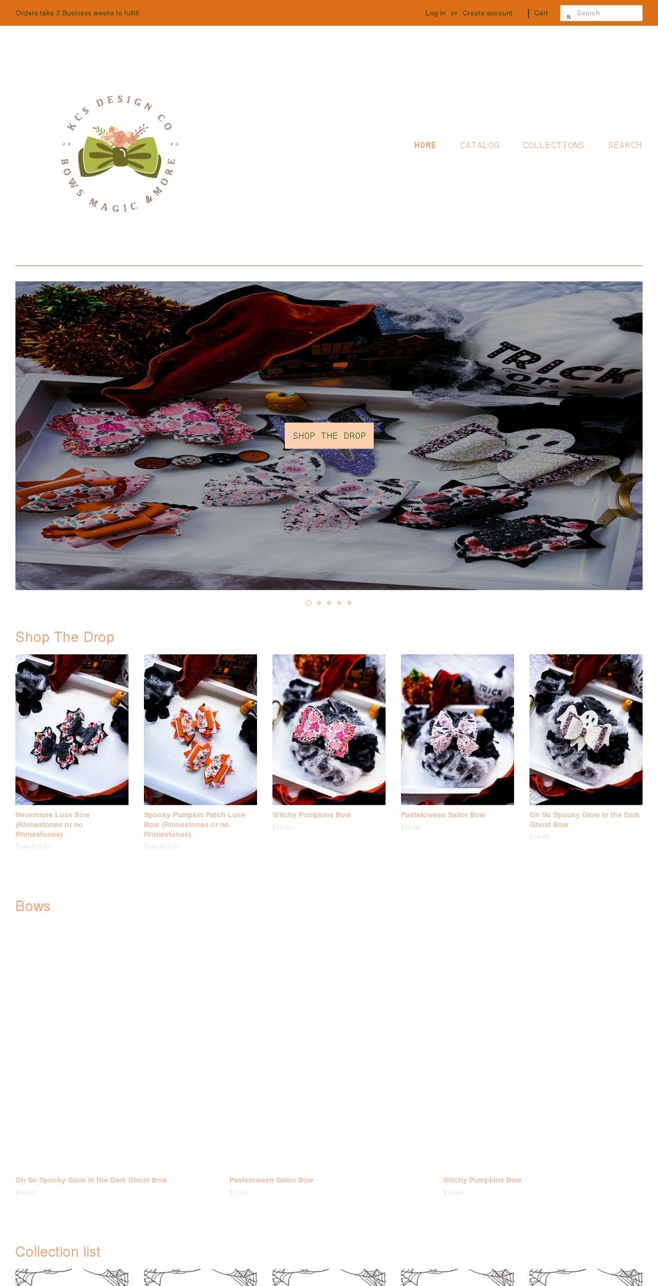 kcsdesignco.com shopify website screenshot