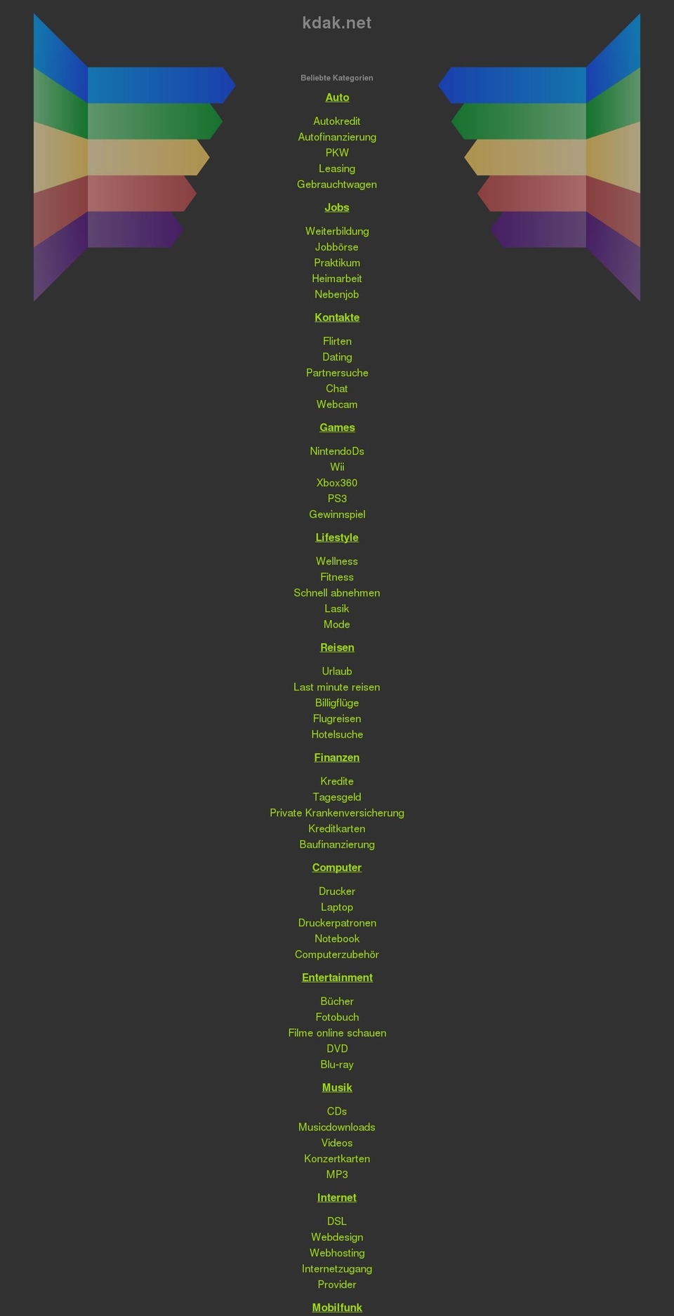 kdak.net shopify website screenshot
